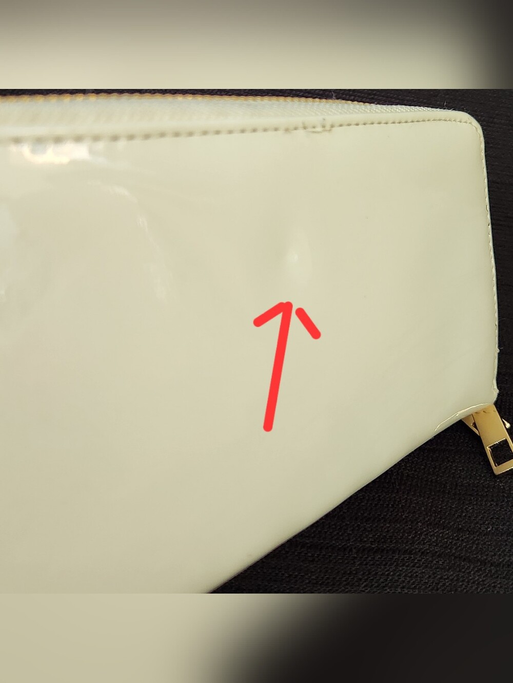 Floral Butterfly Print Double Zip Around Wallet White Patent Faux Leather Clutch - Picture 10 of 16